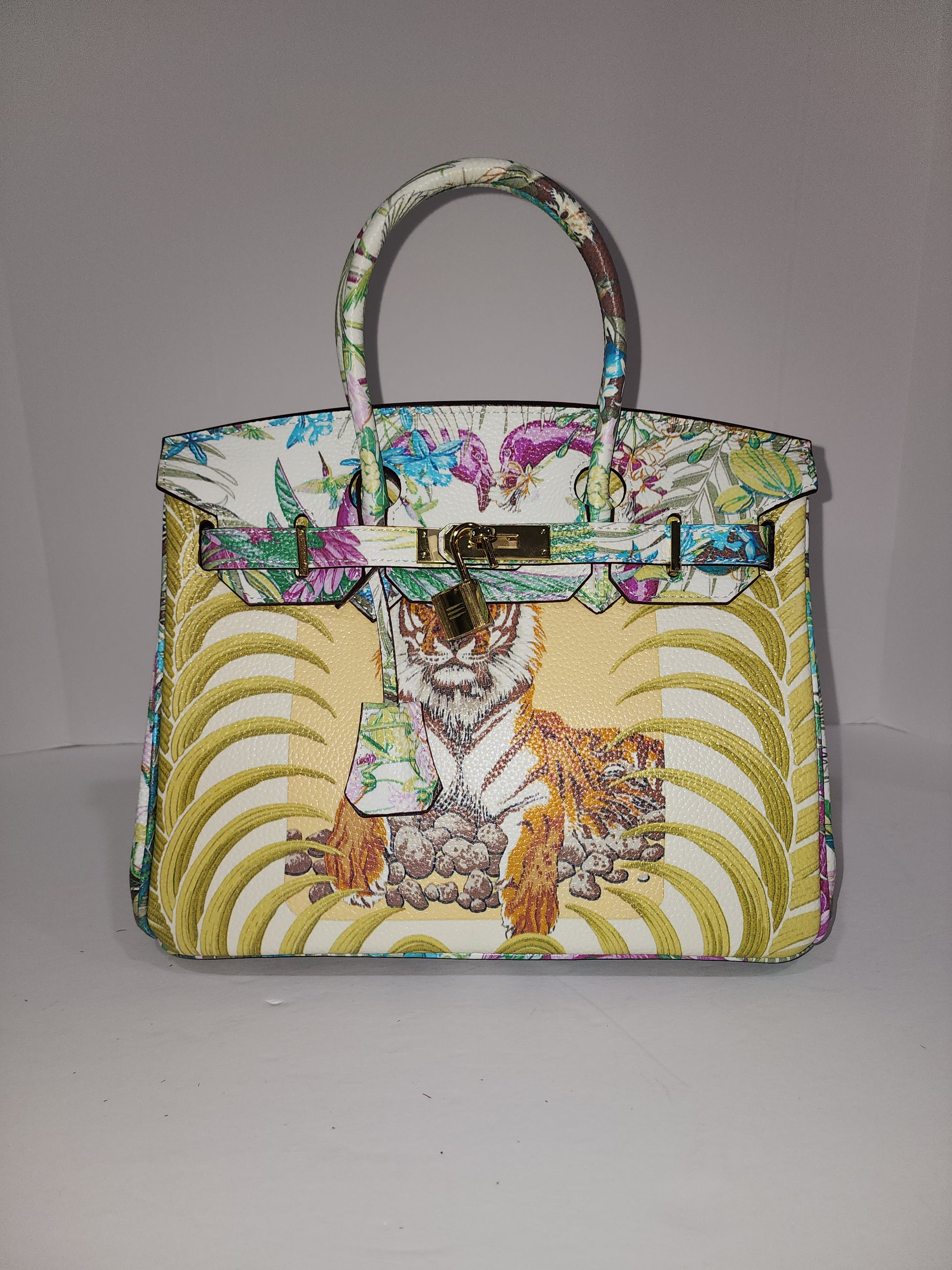 Colorful painted leather printed bags - 6168 – Lemairi