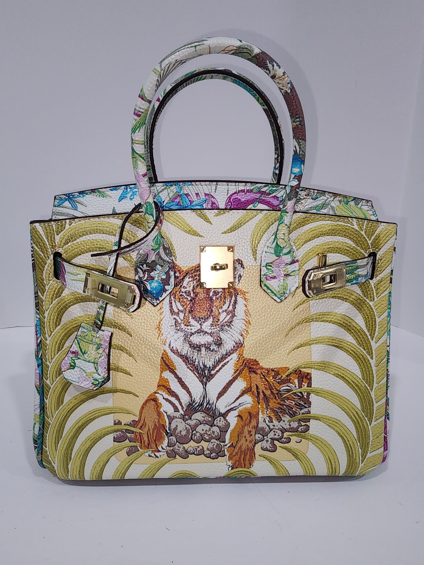 Colorful painted leather printed bags - 6168