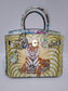 Colorful painted leather printed bags - 6168