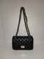 Small vintage shoulder purse with chain - 6314