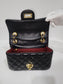 Small vintage shoulder purse with chain - 6314