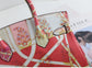 Colorful painted leather printed bags - 6168